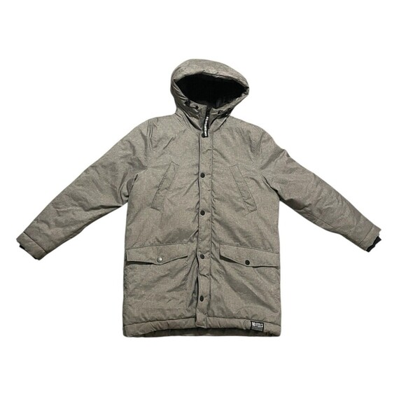 Winter Parka Puffer Coat Quilted Lined Pockets Divided H&M Hooded Fill Zip Long - Picture 1 of 16